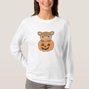 Hirsch in Pumpkin Sweet Deer Happy Halloween T-Shirt