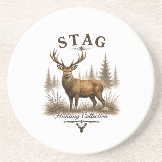 HIRSCH – JAGDKOLLEKTION  GETRÄNKEUNTERSETZER (Vorne)
