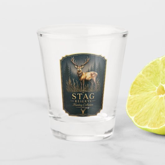 HIRSCH – JAGDKOLLEKTION  SCHNAPSGLAS (Vorderseite)