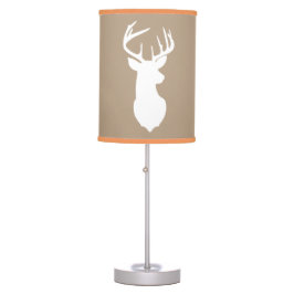 Hirsch Jäger Kinderzimmer Lamp Tan / Orange Trimm