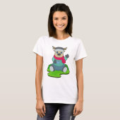Hirsch Kaffeetasse T-Shirt (Vorne ganz)