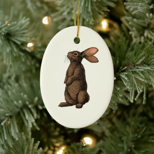 Hirsch Keramik Ornament (Baum)