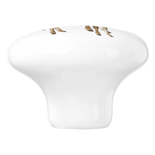 Hirsch Keramikknauf (Seitenansicht)