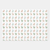 Hirsch Kleines Wrapping Paper Geschenkpapier Set (Vorderseite 3)