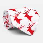 Hirsch-Krawatte [rot] Krawatte (Gerollt)