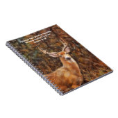 Hirsch Kunst Bibelvers Gebetsjournal Notizbuch Notizblock (Rechte Seite)