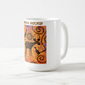 Hirsch Kunst Kaffeetasse (VorderseiteRechts)