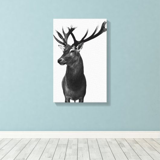 Hirsch Leinwanddruck (Insitu (Holzboden))