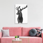 Hirsch Leinwanddruck (Insitu (Wohnzimmer))