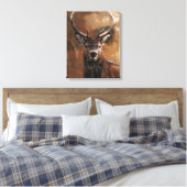Hirsch Leinwanddruck (Insitu (Schlafzimmer))