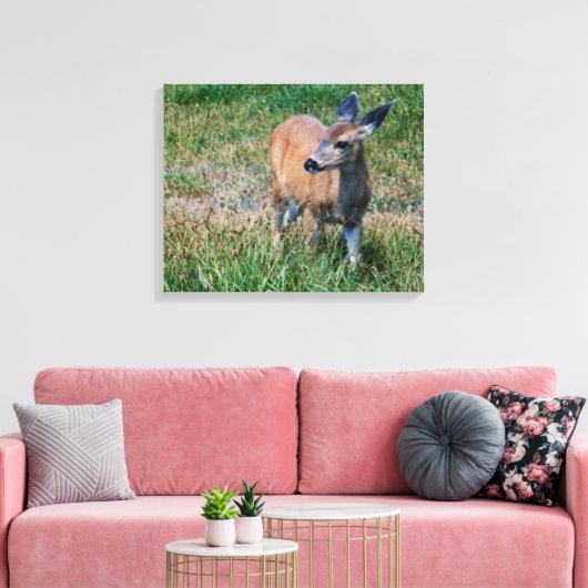 Hirsch Leinwanddruck (Insitu (Wohnzimmer))