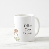 Hirsch Libellen träumen Kaffeetasse (VorderseiteRechts)