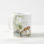 Hirsch Libellen träumen Kaffeetasse (Vorderseite Links)
