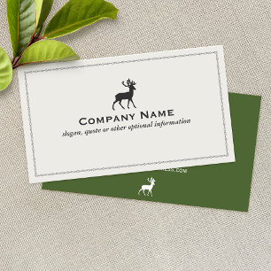 Hirsch-Logo Visitenkarte