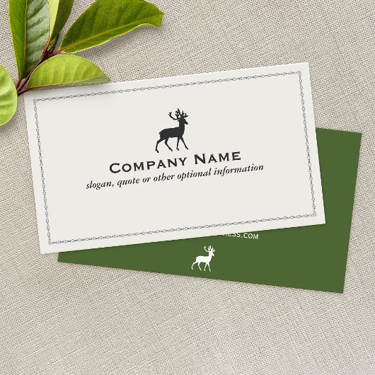 Hirsch-Logo Visitenkarte
