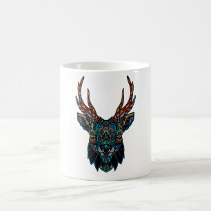 Hirsch Mandala Kaffeetasse