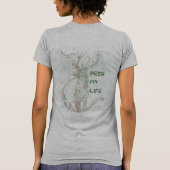 Hirsch Mein Leben T-Shirt (Rückseite)