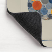 Hirsch mit farbigen Kreisen Mousepad (Ecke)