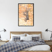 Hirsch mit Flöte Leinwanddruck (Insitu (Schlafzimmer))
