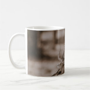 HIRSCH MIT GEWEIH KAFFEETASSE