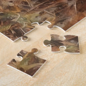 Hirsch mit Geweih Kunstpuzzle Puzzle (Seite)