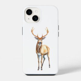 Hirsch mit prächtigem Geweih iPhone 14 Hülle