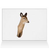 Hirsch mit Schnee und Brush (Innenansicht Horizontal (Oben))