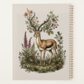 Hirsch mit Wildblume  Planer (Rückseite)
