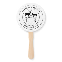 Hirsch Monogram Rustic Country Wedelname