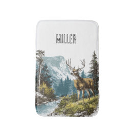Hirsch Natur Badematte