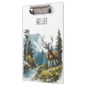 Hirsch Natur  Klemmbrett (Links)