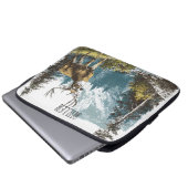 Hirsch Natur Laptopschutzhülle (Vorne Knopf)