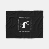 Hirsch-Party - elegantes Zeichnen eines Hirsches Fleecedecke (Vorderseite (Horizontal))