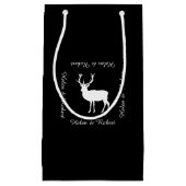 Hirsch-Party - elegantes Zeichnen eines Hirsches Kleine Geschenktüte (Vorderseite)