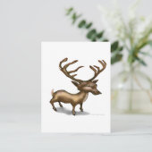 Hirsch Postkarte (Stehend Vorderseite)