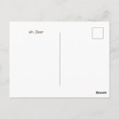 Hirsch Postkarte (Rückseite)