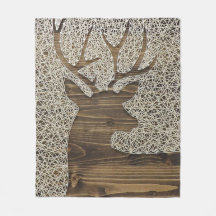 Hirsch Print Fleece Blanket