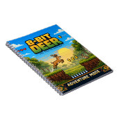 Hirsch, Retro-8-Bit-Pixelkunst Notizblock (Rechte Seite)