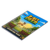 Hirsch, Retro-8-Bit-Pixelkunst Notizblock (Linke Seite)