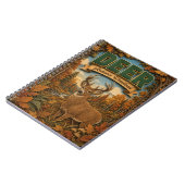 Hirsch Rothirsch Herbst Wald POPCUT Notizblock (Linke Seite)