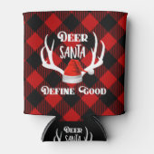 Hirsch Santa definieren gute Weihnachtsjagd Antler Dosenkühler (Vorderseite)