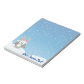 Hirsch Santa Owl Notizblock (Rotiert)