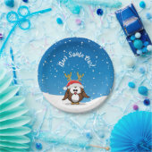 Hirsch Santa Owl Pappteller (Party)