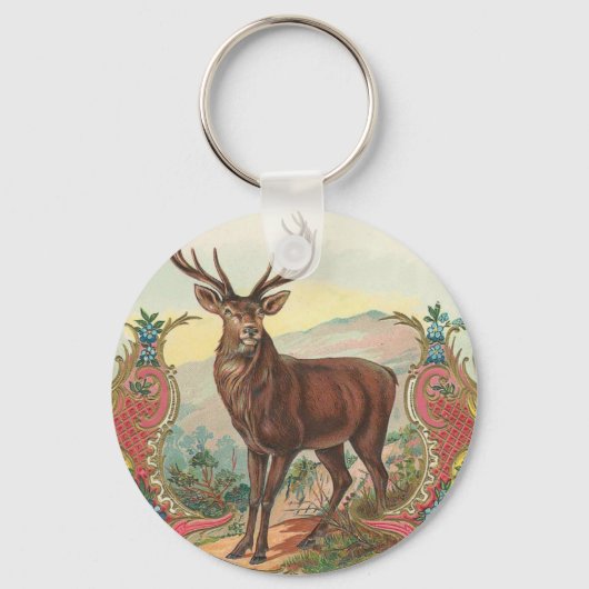 Hirsch Schlüsselanhänger (Vorderseite)