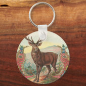 Hirsch Schlüsselanhänger (Vorderseite)