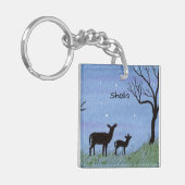 Hirsch Schlüsselanhänger (Vorderseite links)