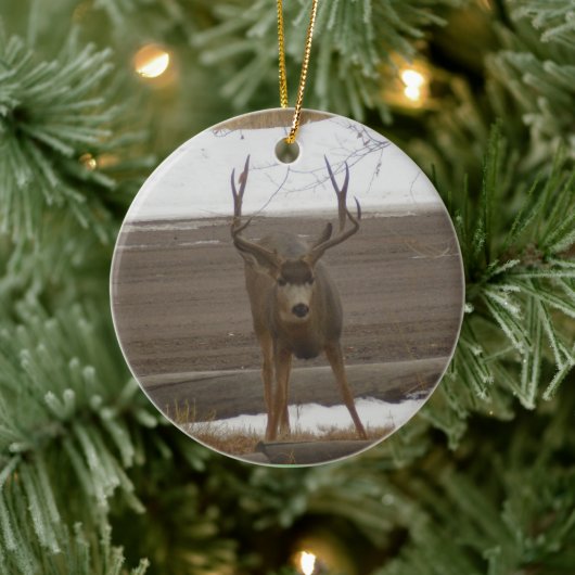 Hirsch-Schmuck Keramik Ornament (Baum)