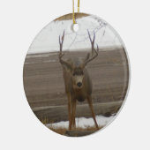 Hirsch-Schmuck Keramik Ornament (Links)