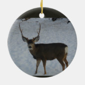 Hirsch-Schmuck Keramik Ornament (Hinten)