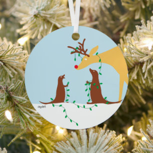 Hirsch-Schmuck Ornament Aus Metall